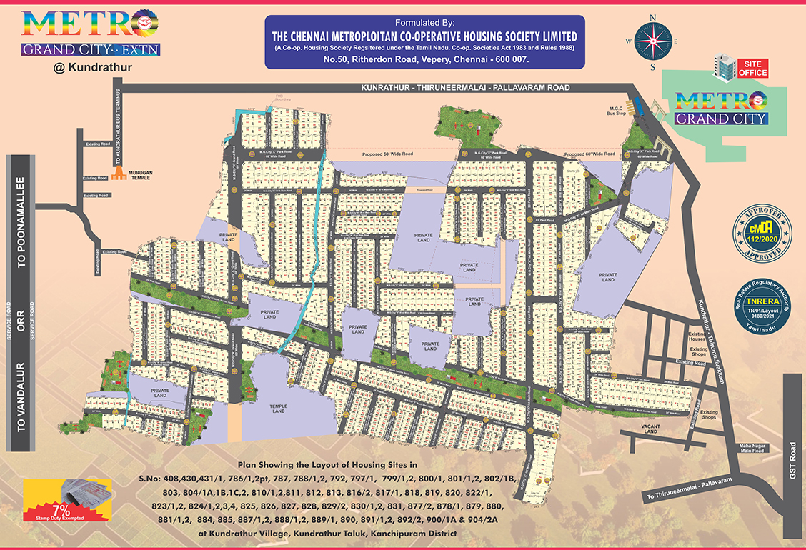 Metro Grand City Layout Plan
